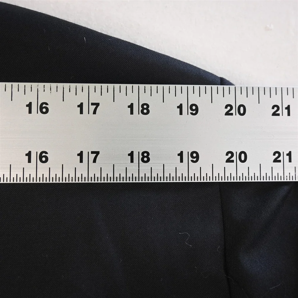 Hart‎ Shaffner Marx 48L Black Wool USA Made Mens Blazer Suit Jacket Sport Coat